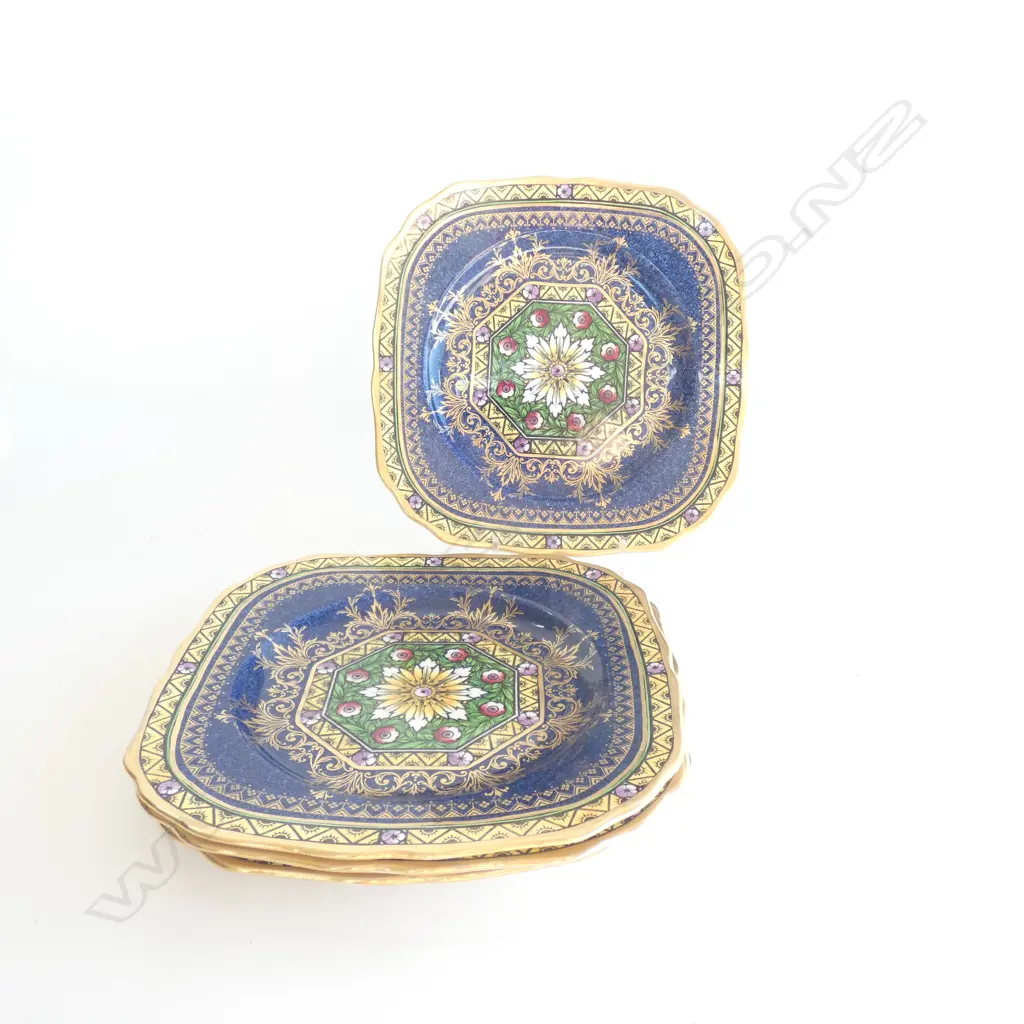 Four Minton plates, possibly "Byzantine" pattern Image 1++